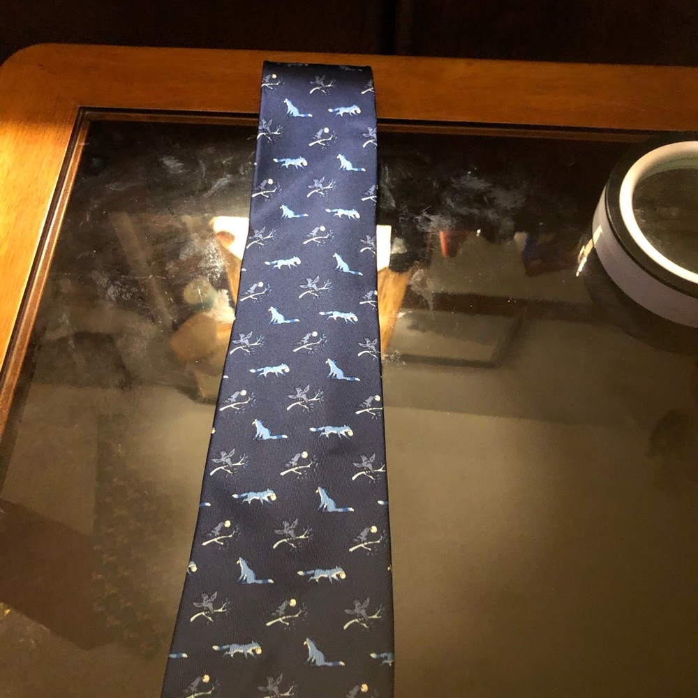 Hermes authentic silk necktie